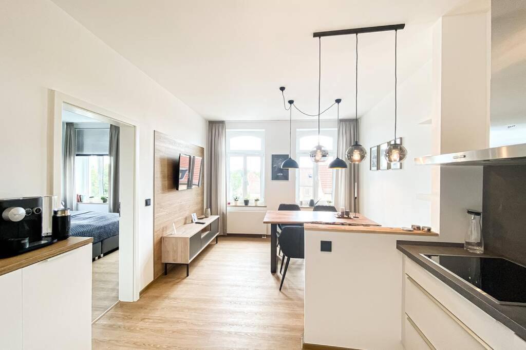 Luxus-Apartment In Leipzig Mit Privat-Parkplatz Eksteriør billede