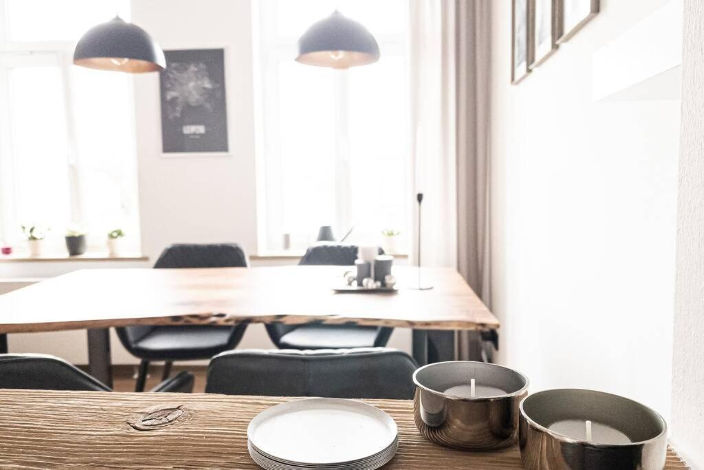 Luxus-Apartment In Leipzig Mit Privat-Parkplatz Eksteriør billede