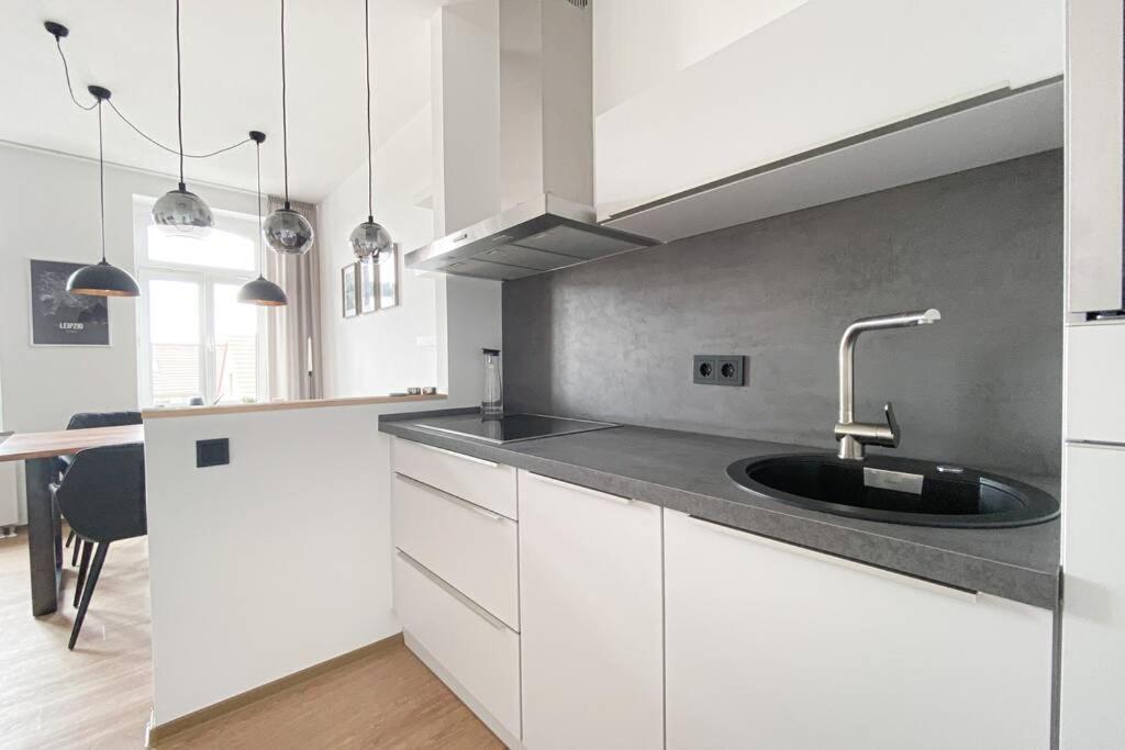 Luxus-Apartment In Leipzig Mit Privat-Parkplatz Eksteriør billede